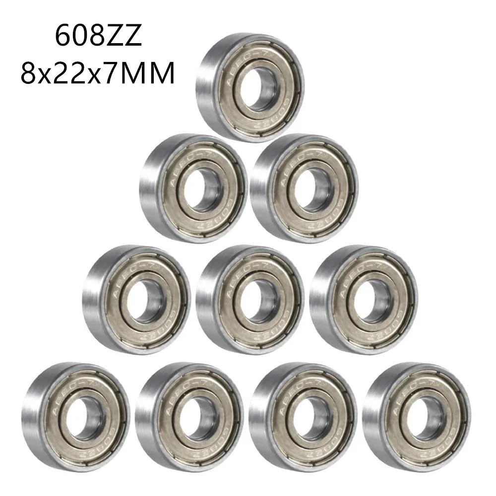 Ball Bearings 10Pcs 608 ZZ 608RS 8mm X 22mm X 7mm