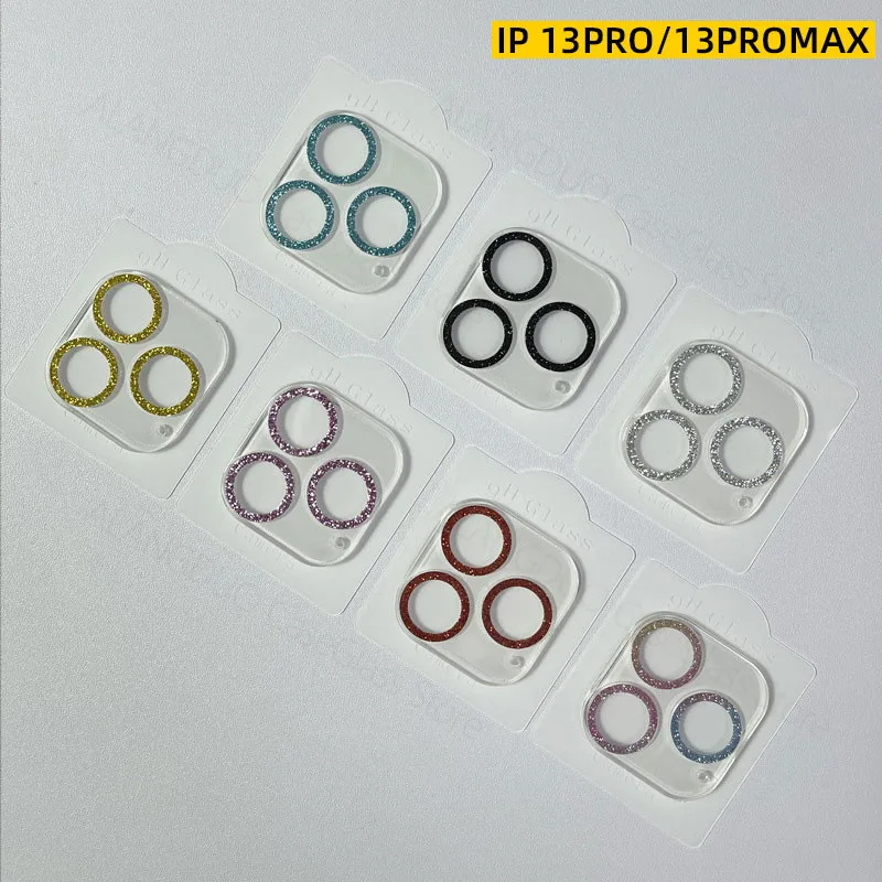 Kameraobjektiv gehärtetes Glas für iPhone 11 12 13 Pro Max Displayschutzfolie für iPhone 12 11 13 Mini Glitter Camera Prote_voghion.com