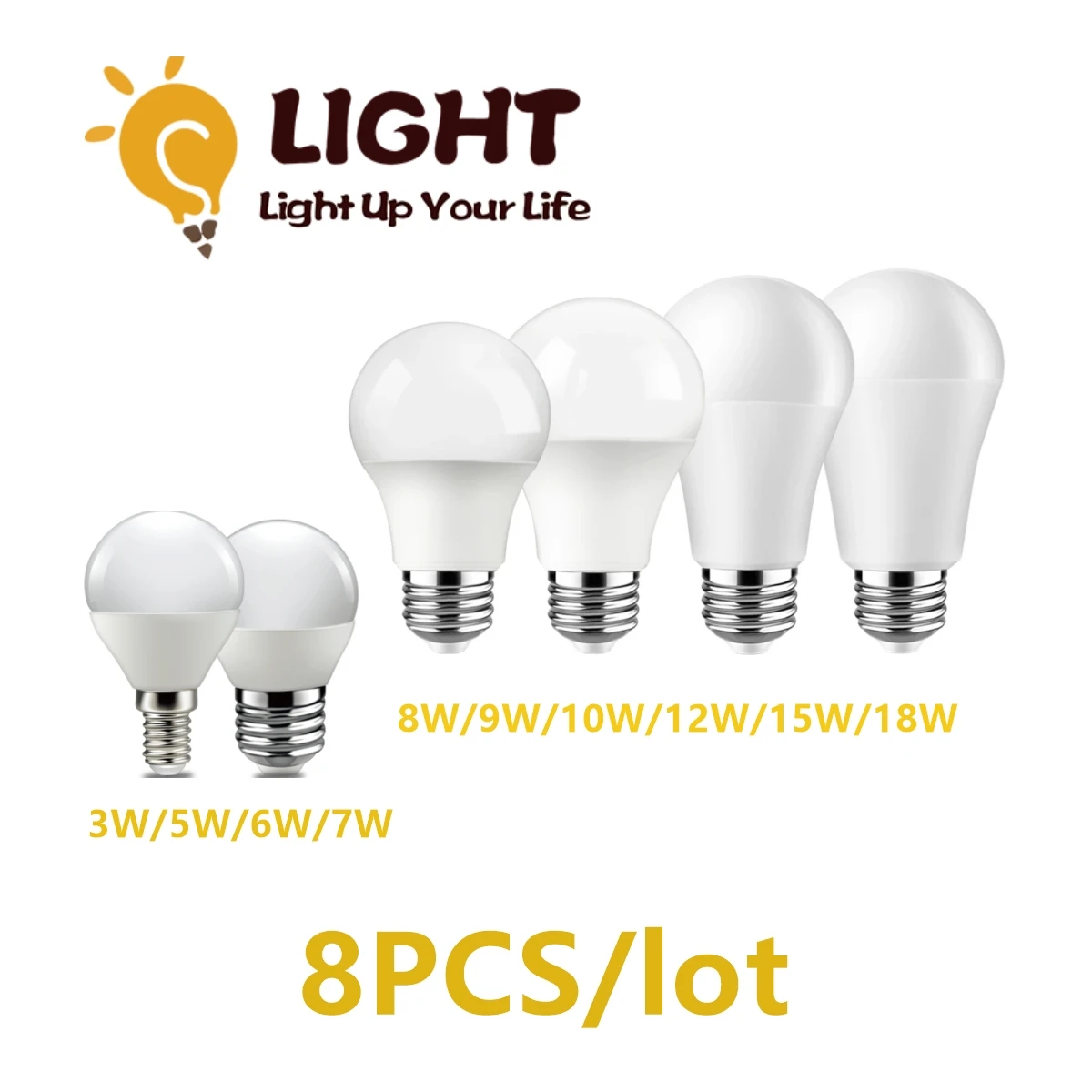 Factory direct LED bulb 220V 3W-18W high lumen high visible finger strobe free for chandelier kitchen living  children's room