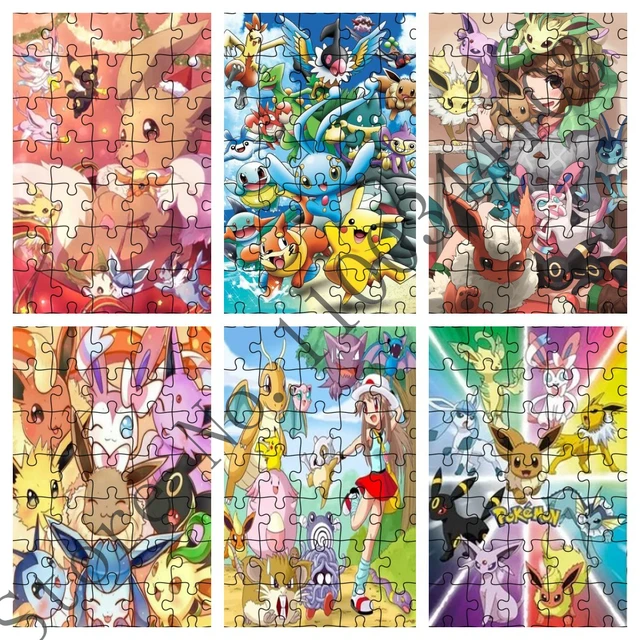 Pokemon série quebra-cabeça dos desenhos animados pikachu anime jogos e  quebra-cabeças takara tomy brinquedos para crianças inquietas para crianças  jogo de quebra-cabeça - AliExpress