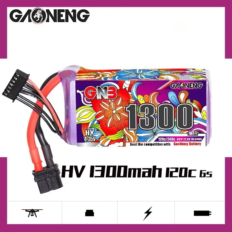 Batterie LiPo 4S/6S 1100-1300mAh RC pour Drone Hélicoptère