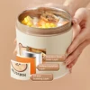 Lunch box de acero inoxidable térmico WORTHBUY: Hermético y Térmico | Emoape