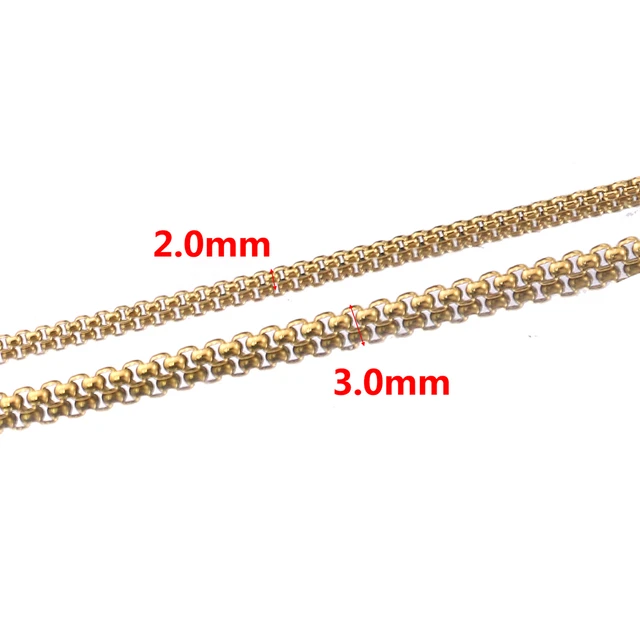 2Mete Width 1.5mm Stainless Steel Gold Chains for Jewelry Making Supplies  DIY Necklace Earring Anklet Rope Chain Wholesale Items - AliExpress