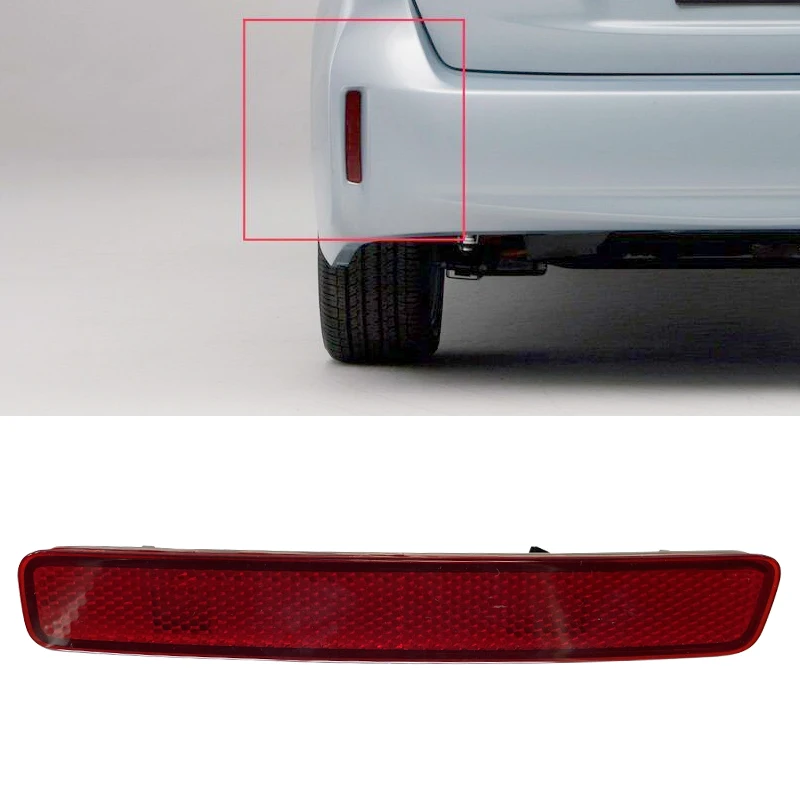 

TO1184106 Rear Bumper Left Reflector Tail Light Lamp Red Lens 8192047010 Fit for Toyota Prius V 2012-2017 Scion tC 2014-2016