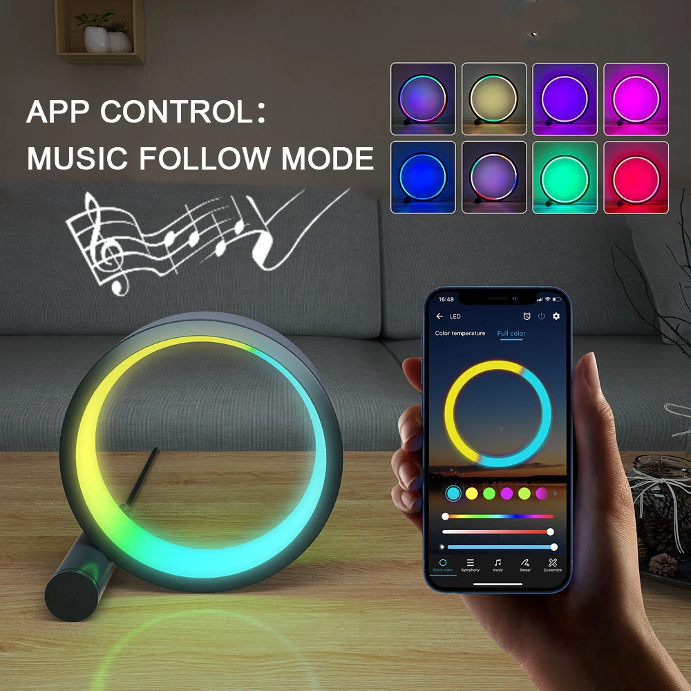 

Smart LED Night Light Led Music Rhythm Induction Colorful Atmosphere Light Room Decoration