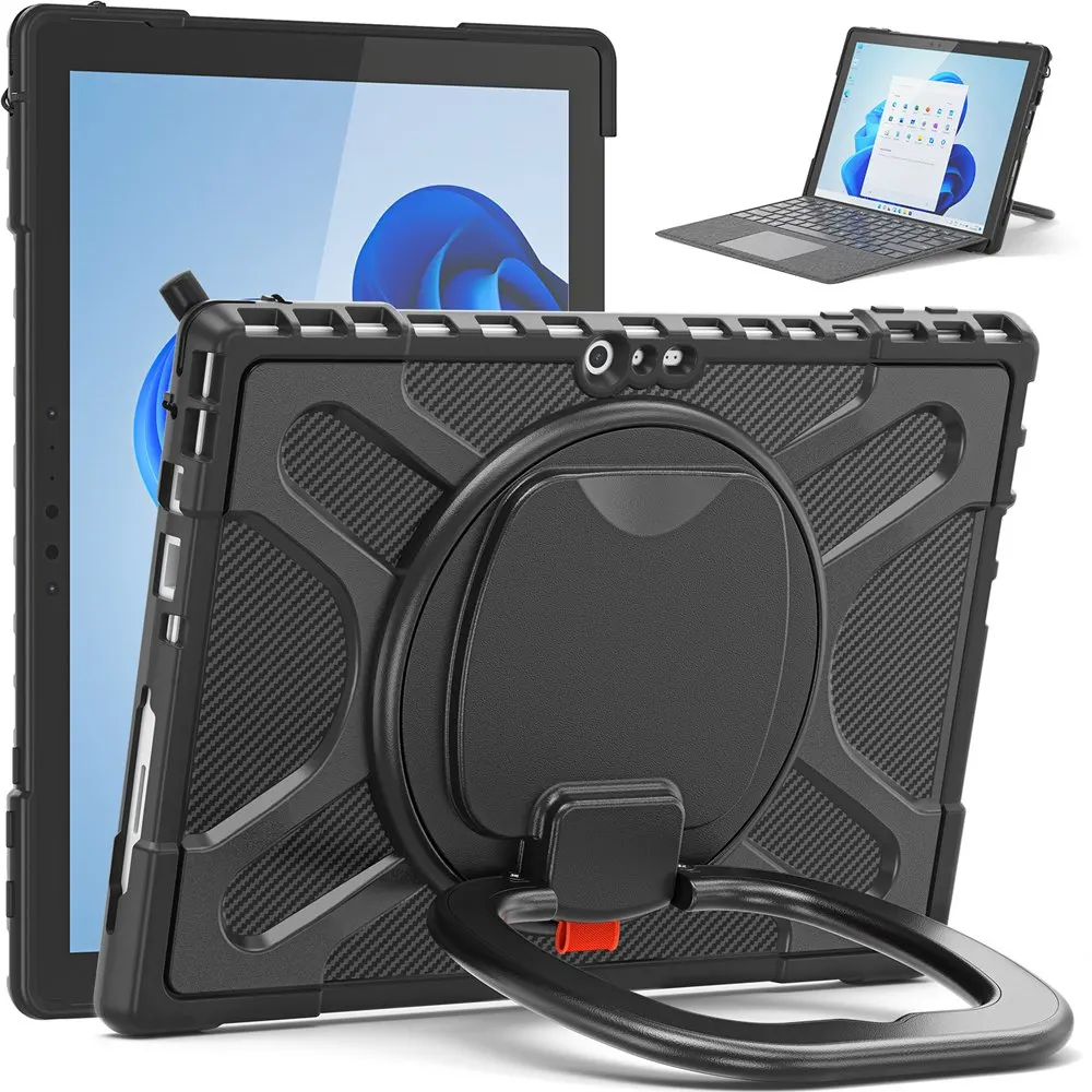 Custodia Resistente Agli Urti Custodia Protettiva Cavalletto Per Surface Pro 7 Plus, Surface Pro 7, Surface Pro 6, Pro 5, Pro 4, Pro 3