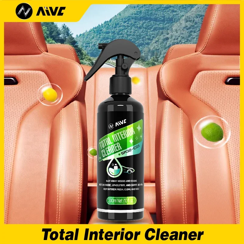 Car Total Interior Cleaner Agent Ceiling Cleaner Leather Flannel Woven Fabric Water free Multipurpose  Auto Dash Cleaning Tool images - 6