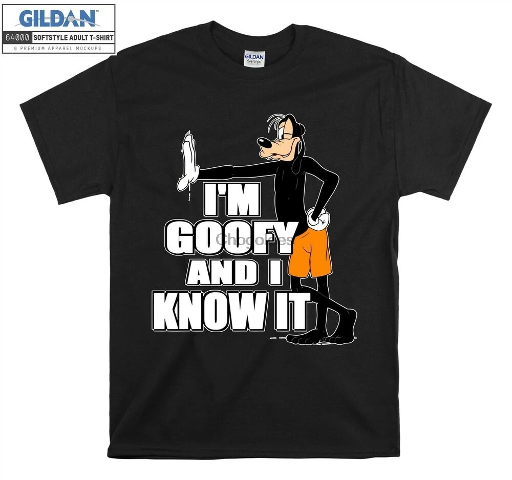 Футболка Goofy Goof с мультяшным принтом классная Милая футболка для мужчин и женщин