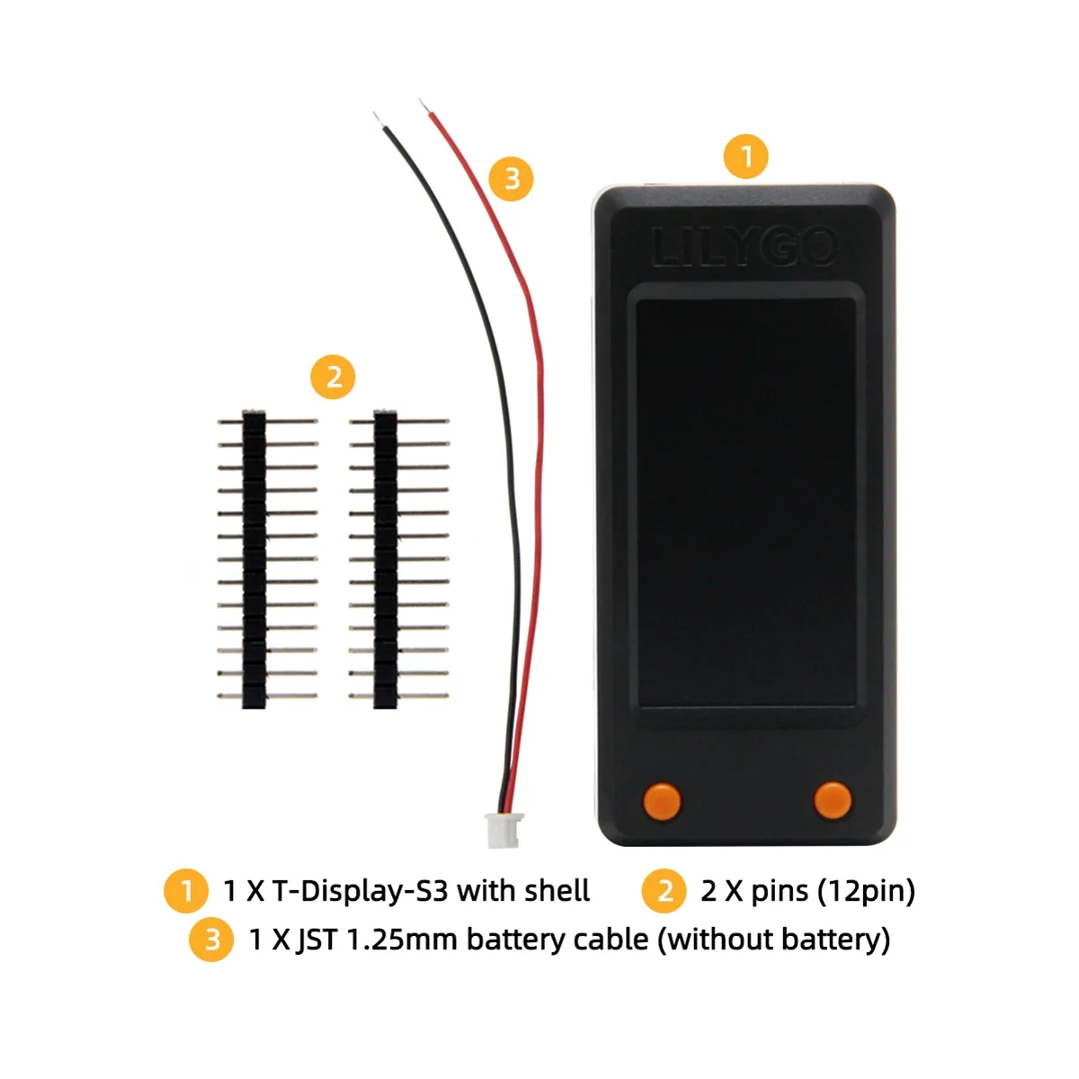 Lilygo-lcd Módulo de Tela para Arduino Placa de Desenvolvimento Wi-fi Bluetooth com Shell Lilygo T-display-s3 Esp32-s3 St7789 1.9 - Imagem 6