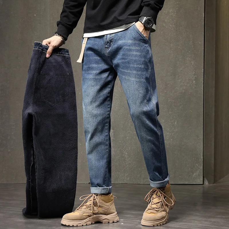 

New Spring and Summer Men's Jeans Fashion Fashion Elastic Loose Harem Pants Korean Youth Long Pants Men's Clothing 7XL