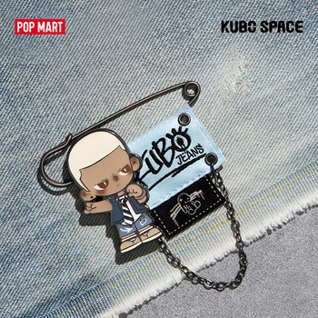 Popmart Kubo Jeans Series Badge Blind Box Guess Bag Mystery Box Toys Doll Cute Anime Figure Desktop Ornaments Collection Gift