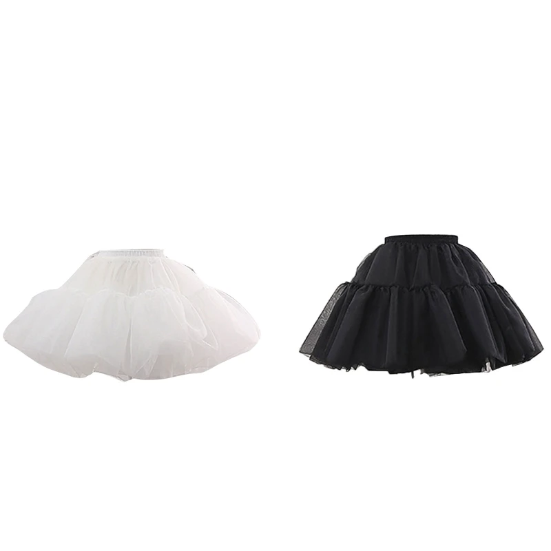 

Women Crinoline Petticoat Skirt Organza Half Slip Underskirt for Cosplay