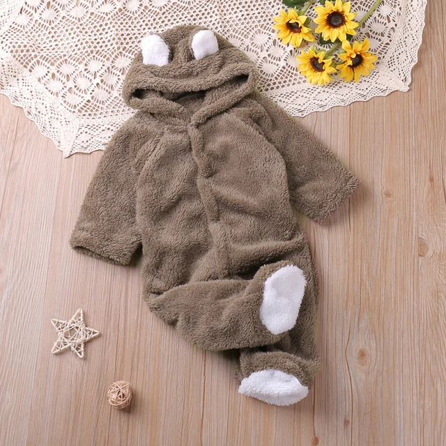 Humor Bear-peleles de manga larga para bebés, monos de estilo de dibujos animados para niños pequeños, ropa de bebé, Otoño e Invierno - Imagen 2