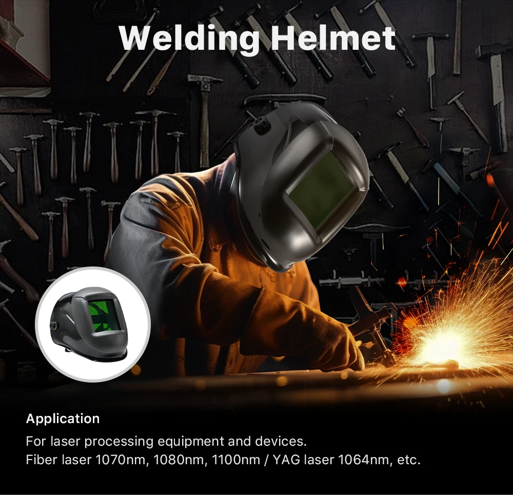 Cloudray 190–450 nm und 900–1800 nm Laserschutz-Schweißhelm OD7+ Faser-YAG-UV-Laser für Laserschweiß-Schneidemaschine – Detail 3