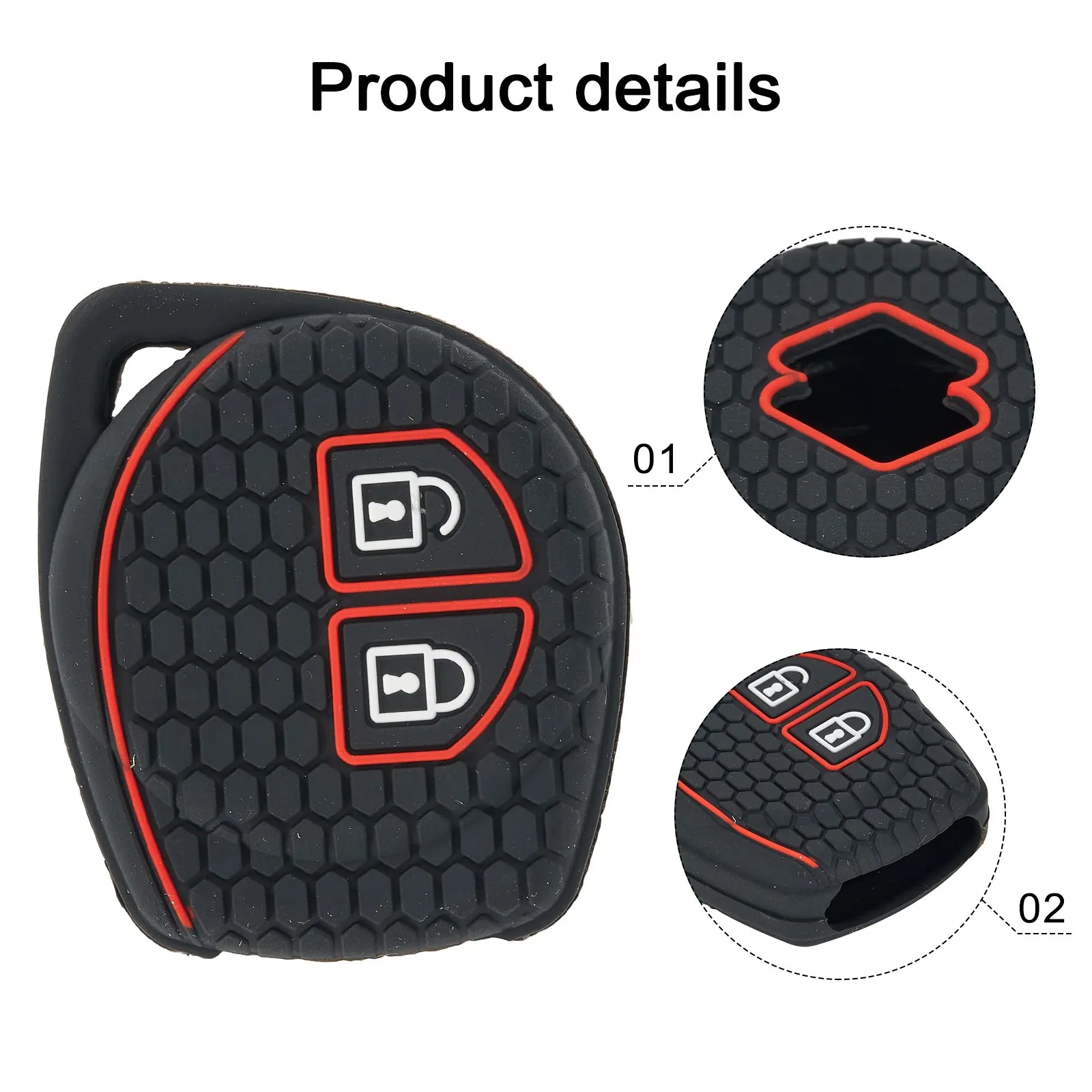Silicone Car Remote Key Fob Case Cover Shell 2 Button For Suzuki SX4 Swift Grand Vitara Ciaz Liana Spresso Celerio Jimny Jeemny