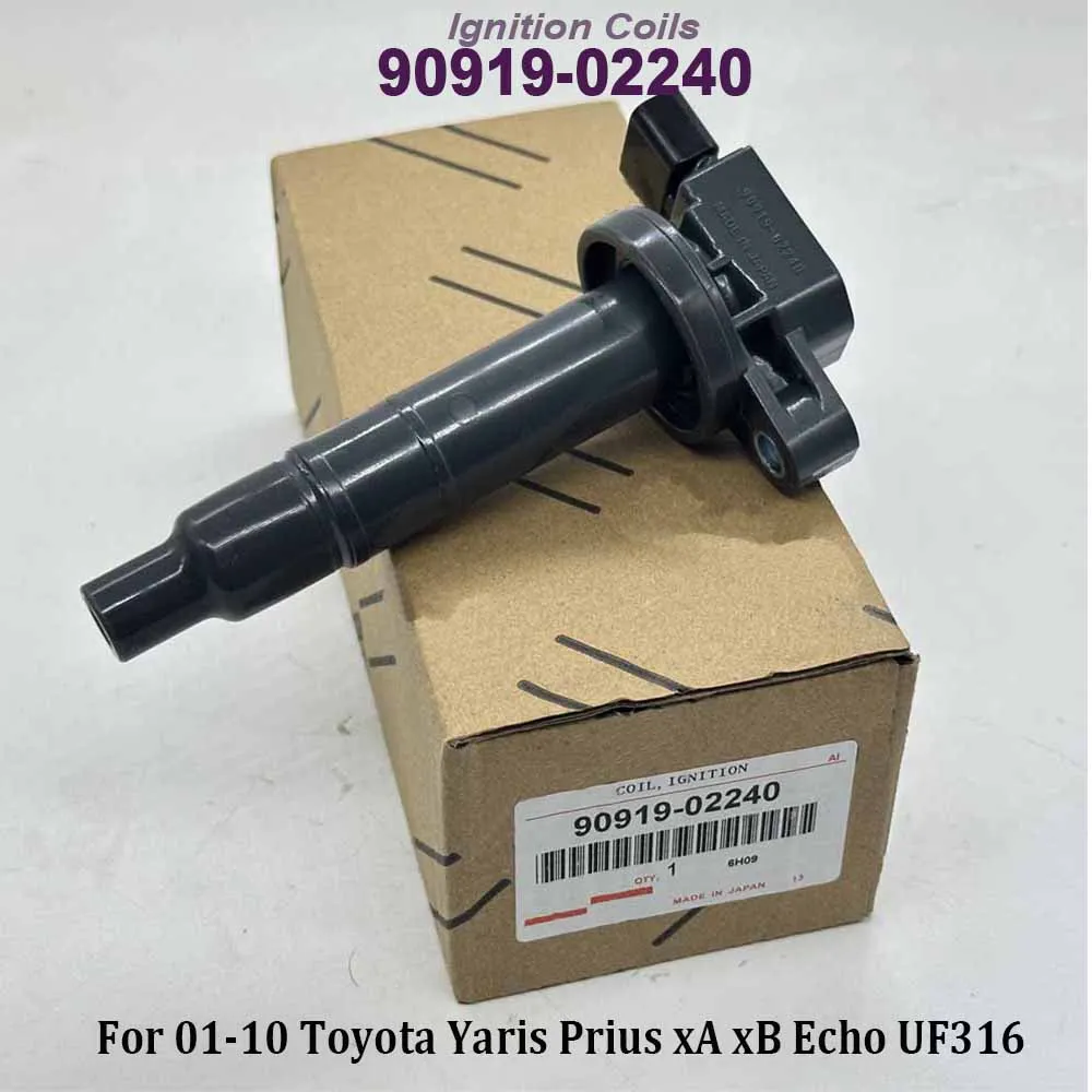

Катушка зажигания 90919-02240 90080-19021 90919-T2003 673-1306 для 01-10 T-oyota Yaris Prius xA xB Echo UF316