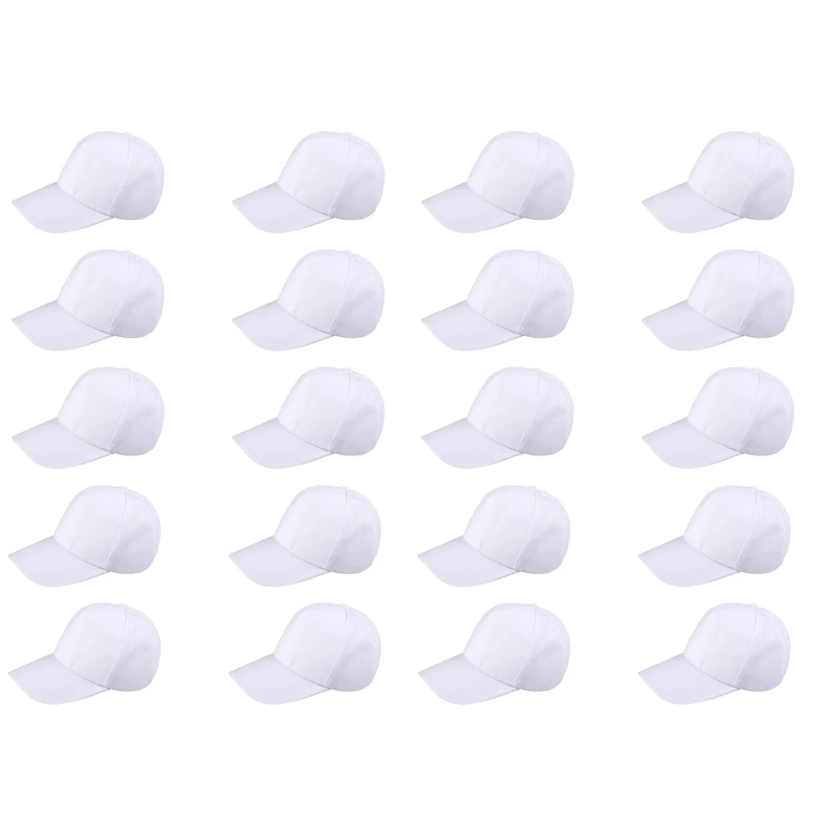 

20 Pcs Golf Has Graffiti Drawing Hat Blank Peaked Truck Children DIY Hunting Kids White Kindergarten Dad