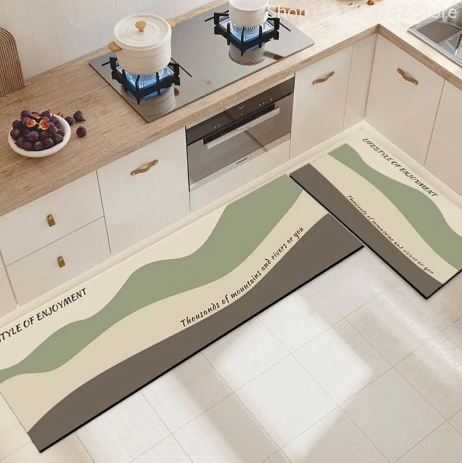 

Modern Kitchen Mat Anti-slip Floor Carpet Household Carpet Long Strip Entrance Door Mat Bathroom Mat Home Decor Carpet