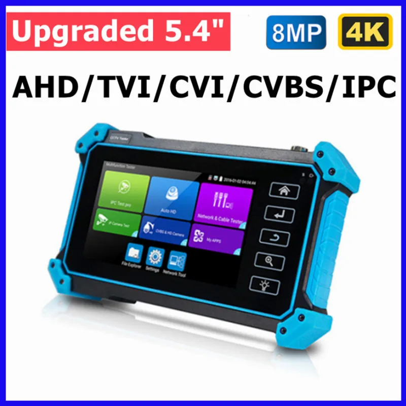 Ip Cctv Tester Ahd Cvi Tvi Sdi Camera Tester 4K Hdmi Vga Input Security Poe Ipc Tester Cftv Mini Monitor Portatile Tester