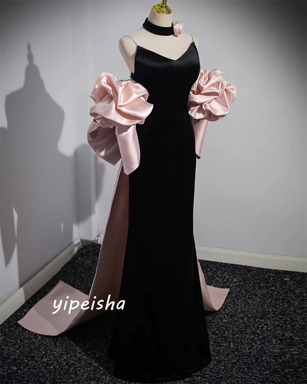 Prom Dress Saudi Arabia Elegant High Quality Spaghetti Strap A-line Quinceanera Dresses Bows Charmeuse Evening