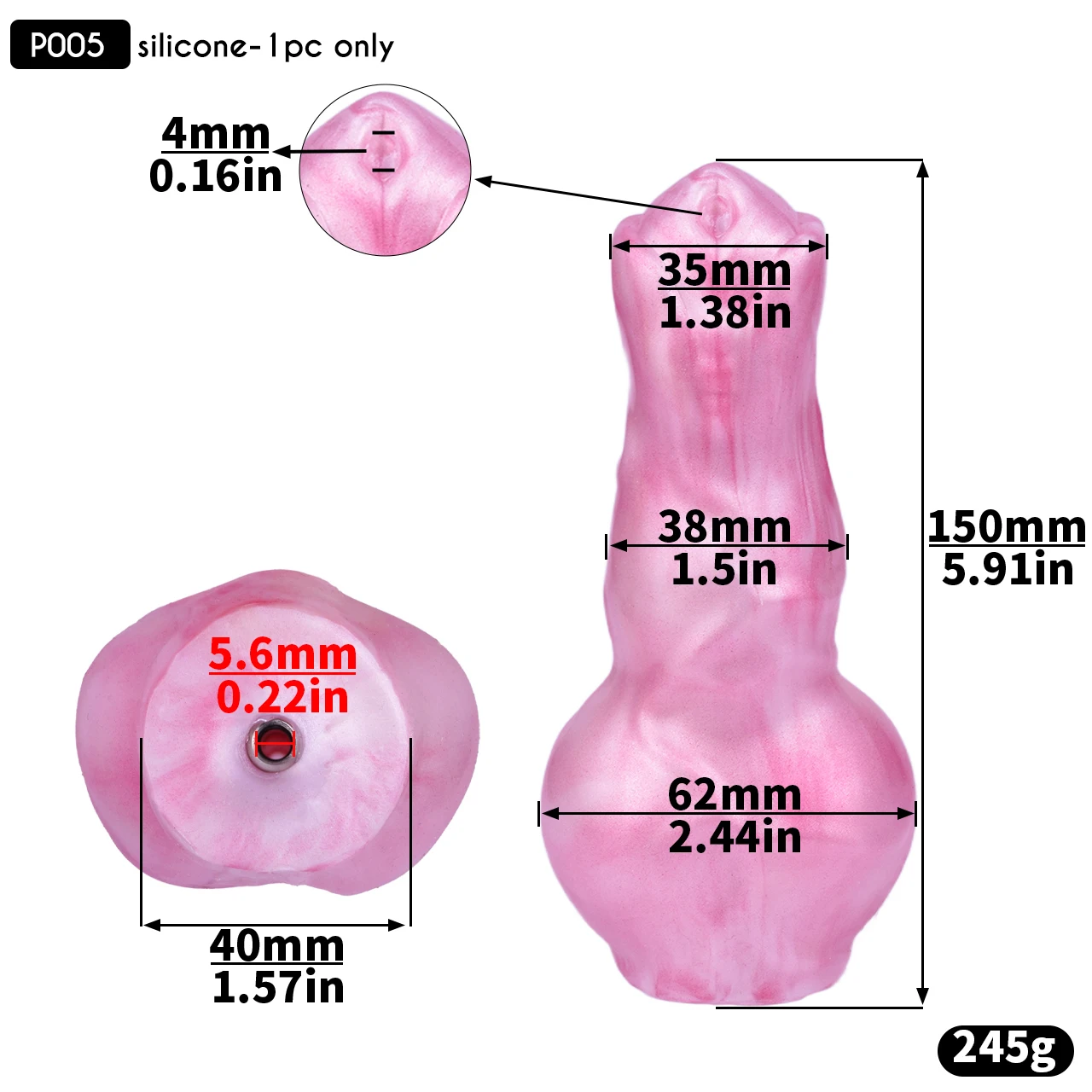 FRRK Silicone Dildo Decoration for Some FRRK Chastity Cage Accessories