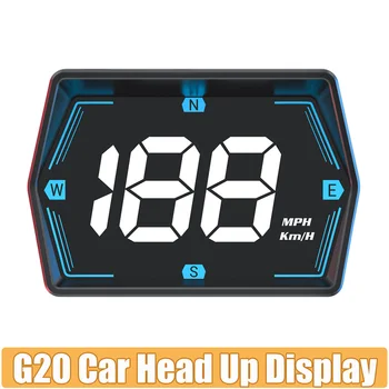 Medidor inteligente G20 para coche, dispositivo con GPS HUD, alarma de exceso de velocidad, brújula de velocidad, accesorios electrónicos, pantalla Hud 1