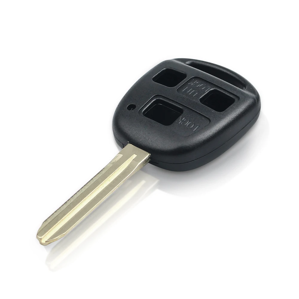 Remote Car Key Shell Case 2/3 BTN For Toyota Yaris Prado Tarago Camry Corolla TOY43 Blade Rubber Buttons Pad KEYYOU key case,car remote key,car key,car key shell,key shell