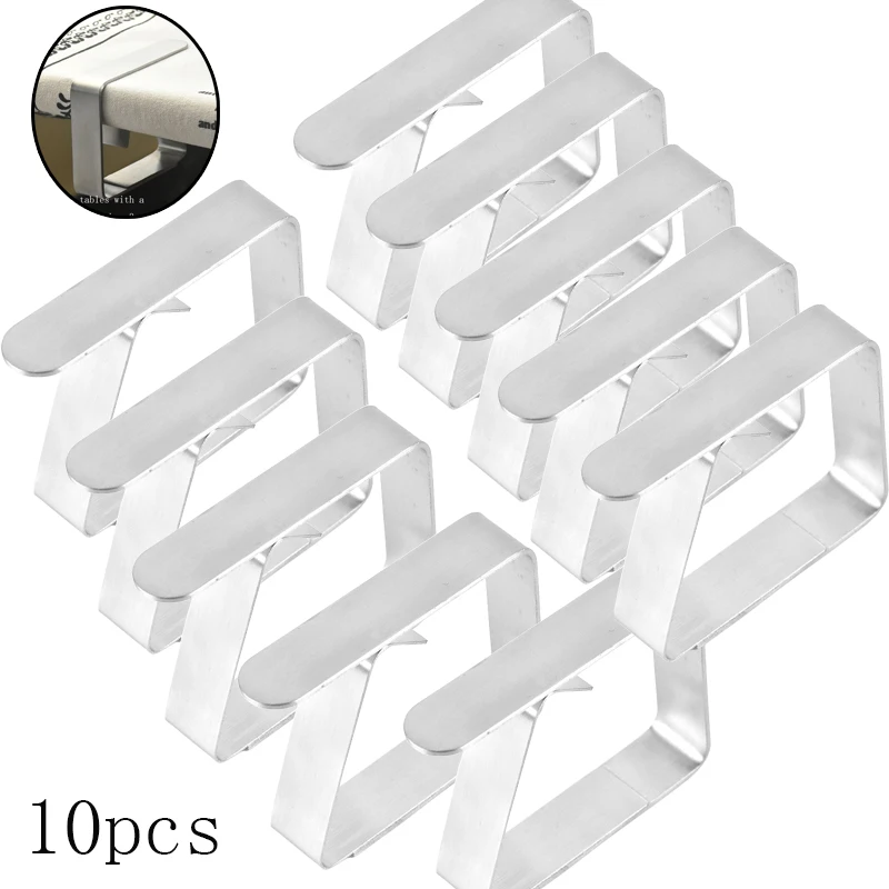 

10 шт., держатель-клипса из нержавеющей стали