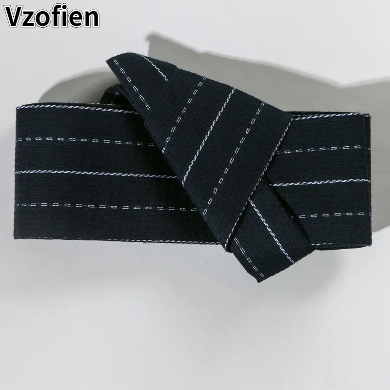 Japanese Kimono Belt Obi Band For Kimono Yukata Traditional Japanese Costumes Accessories Harajuku Striped Girdle