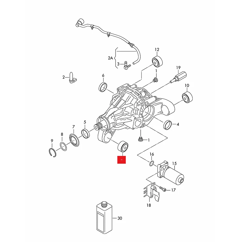 아우디 Q7 10-15 VW 투아렉 아마록 포르쉐 카이엔 92A 7P0525337D 7P0535337F 95834933740용 서스펜션 디퍼렌셜 부싱 키트