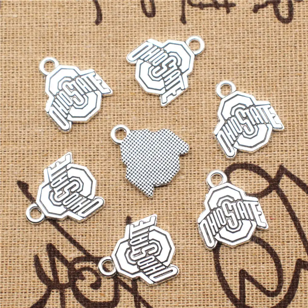 

Vintage Jewelry Children Craft Charms Word Antique Silver Color Man Pendant 16x20mm 10pcs