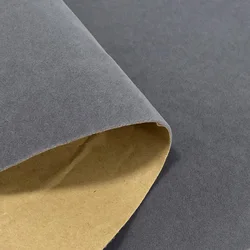 Luxurious Self - Adhesive Velvet Flock Fabric for Jewelry Displays & Craft Projects - 50x145cm (4 Gray)