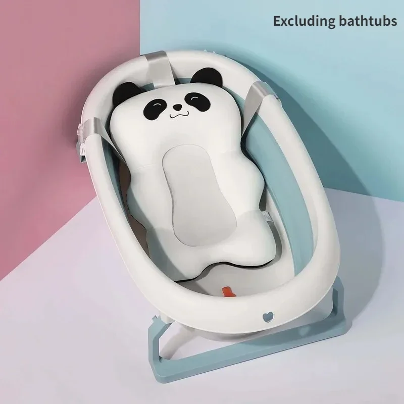 Baby Bath Support Pad Baby Bath Seat Baby Bath Tool Baby Bath Cushion Portable Newborn Bath Anti-Slip Cushion Seat Infant Floating Bather Bathtub Pad Shower Support Mat Security