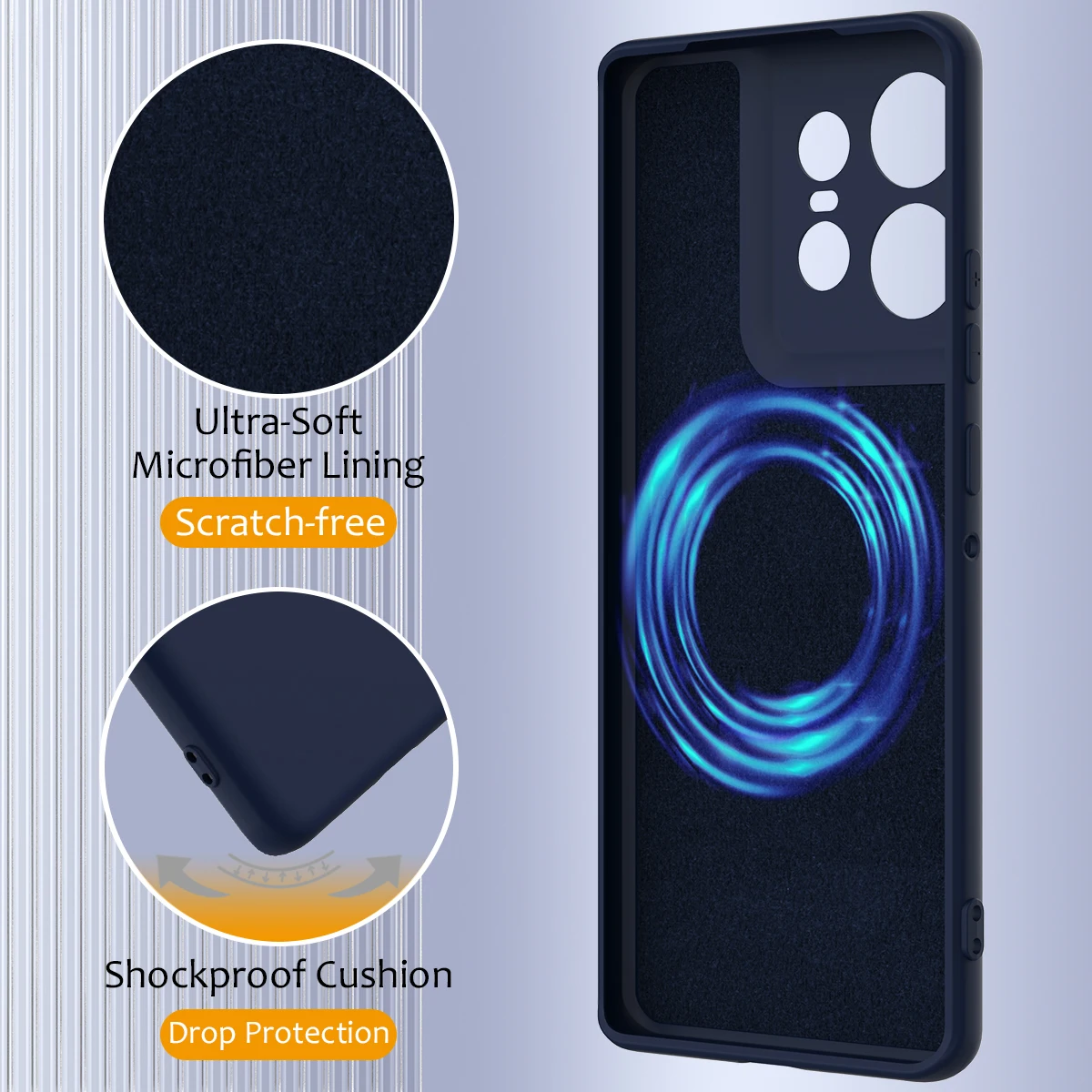 Premium Liquid Silicone Soft Back Protective Case