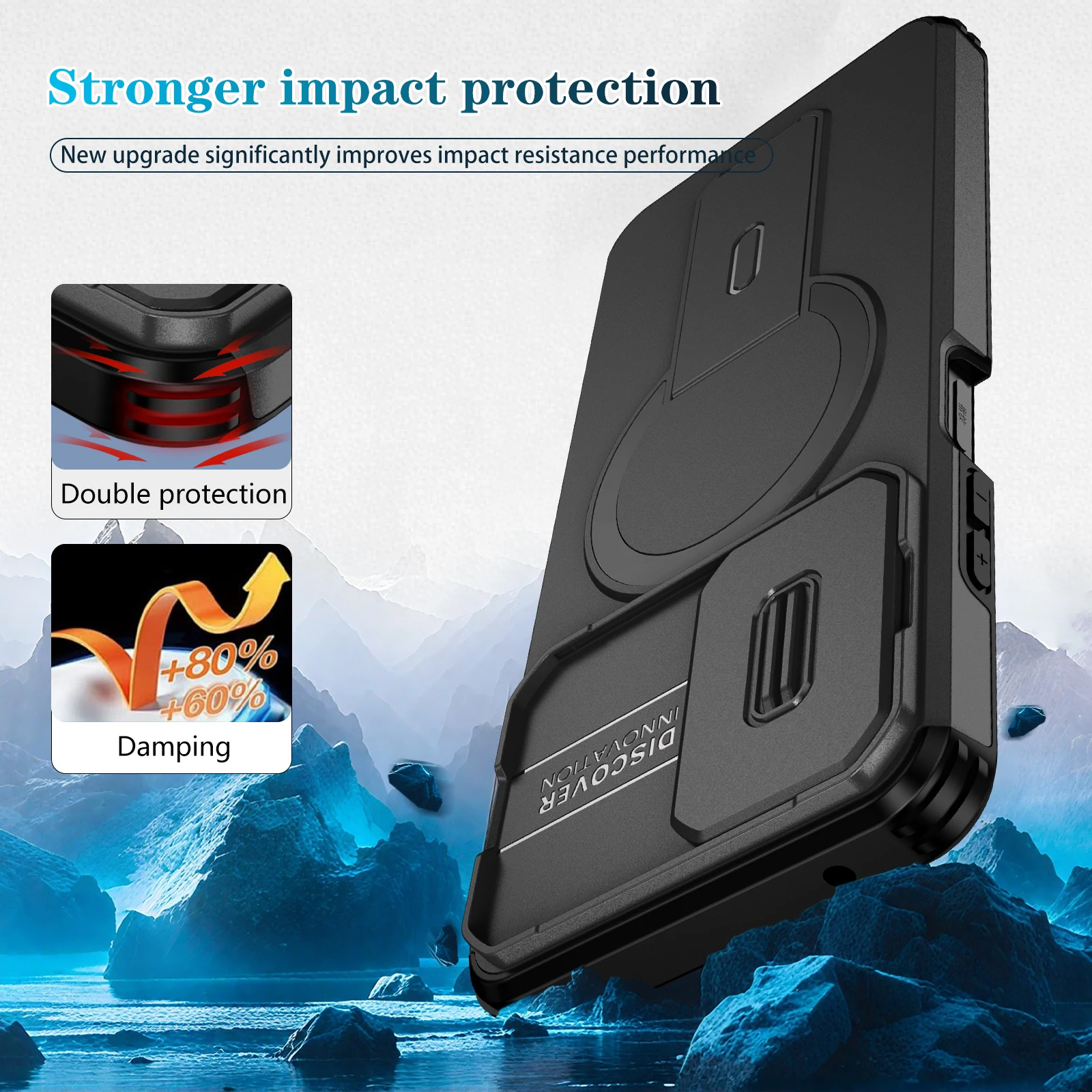 Magnetic Ring Bracket Phone Case