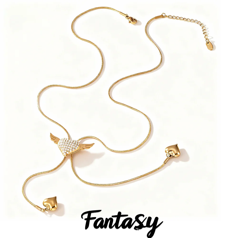 Neue Silber Gold Farbe Glänzenden Zirkon Anhänger Halskette frauen Einstellbare Edelstahl Vergoldet Lange Halskette Luxus Schmuck