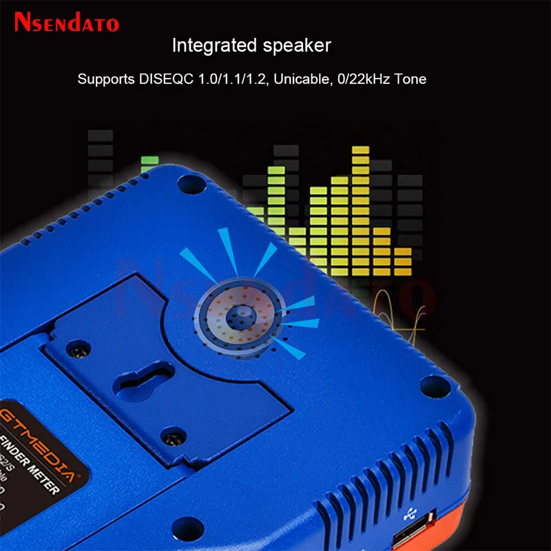 GTMEDIA V8 Finder Pro 2 Satellite Signal Sat Finder DVB-S2X/S2/S/T2/T/C AHD H.265 TV Receiver Auto Calculate Angle of AZ,EL