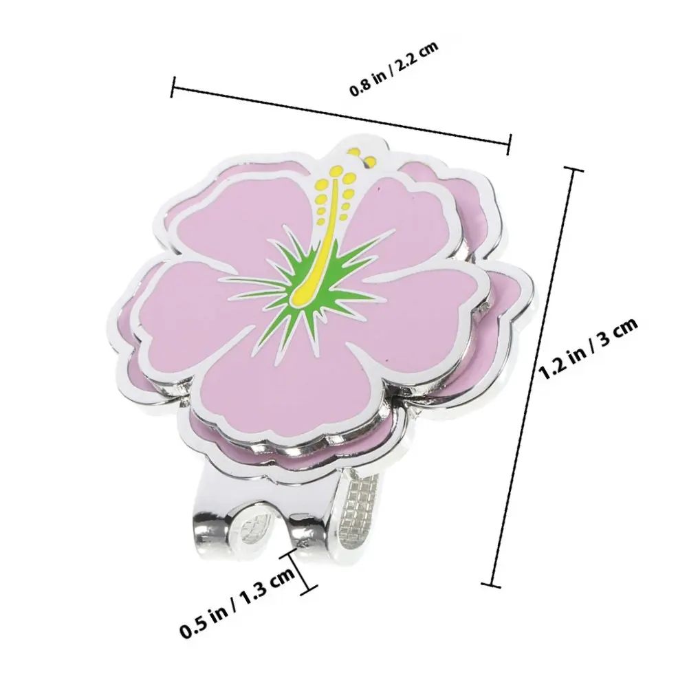 2Pcs 골프 모자 클립 휴대용 볼 마커 경량 금속 장식 골프 액세서리 모자 마커 휴대용 볼 마커