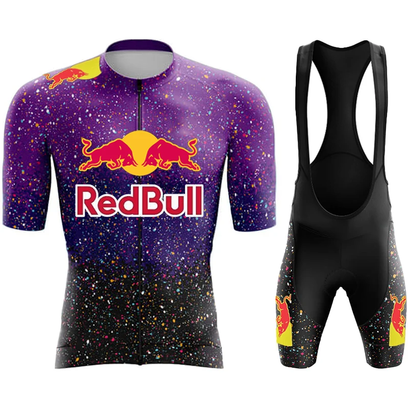 Men's Mtb Cycling Pants Equipment Man 2024 Bib Bikes Red Bull Bike Clothing Jerseys Team Jersey Set Shorts Laser Cut Costume Gel 4