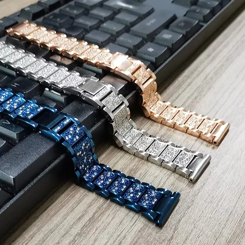 Elegant Women's Smart Watchband, 20mm/22mm, in Classic Design