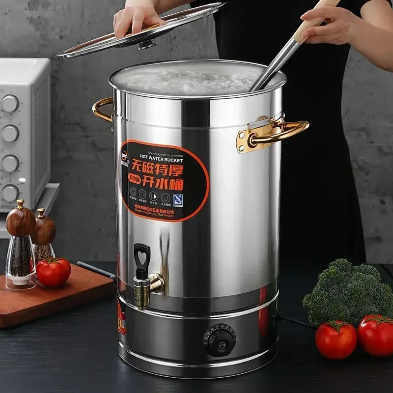 Commercial large capacity electric kettle automatic heat preservation integrated thickened stainless steel 5