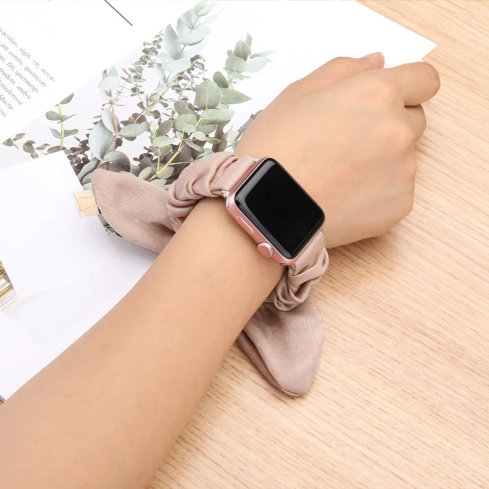 Elastic Fabric Scrunchie Bracelet Wristband