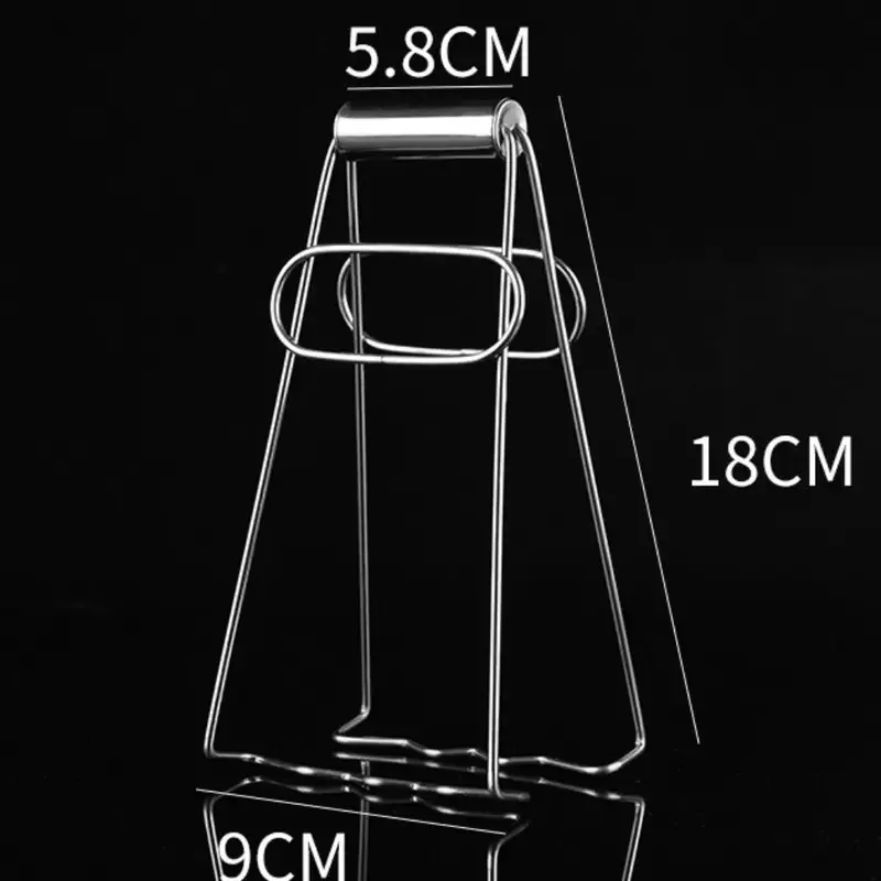 Stainless Steel Foldable Dish Gripper Hot Dish Plate Bowl Clip Pots Gripper Crockery Holder Clamp Tongs Claw Holder Lifting Kitchen Tools