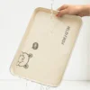 WORTHBUY Plastic Storage Tray With Cute Pattern Multifunctional Food Serving Tray Fruit Dessert Tray Tea Cup Tray For Kitchen 6