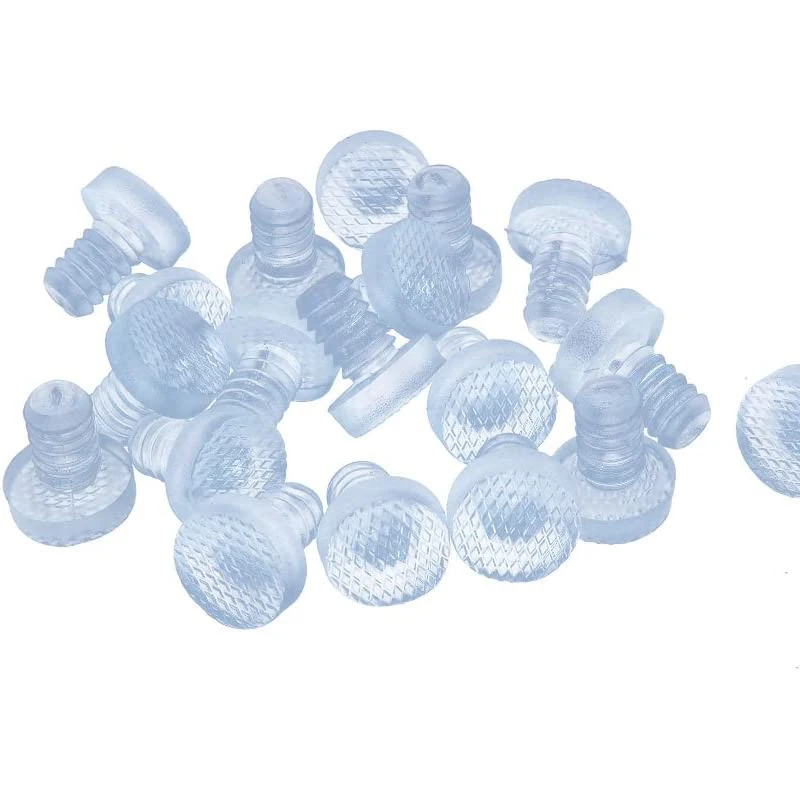 5mm Rubber Clear Soft Stem Bumpers Glide Glass Top Table Bumpers For Table Furniture Reduce Noise 20PCS rubber furniture pads