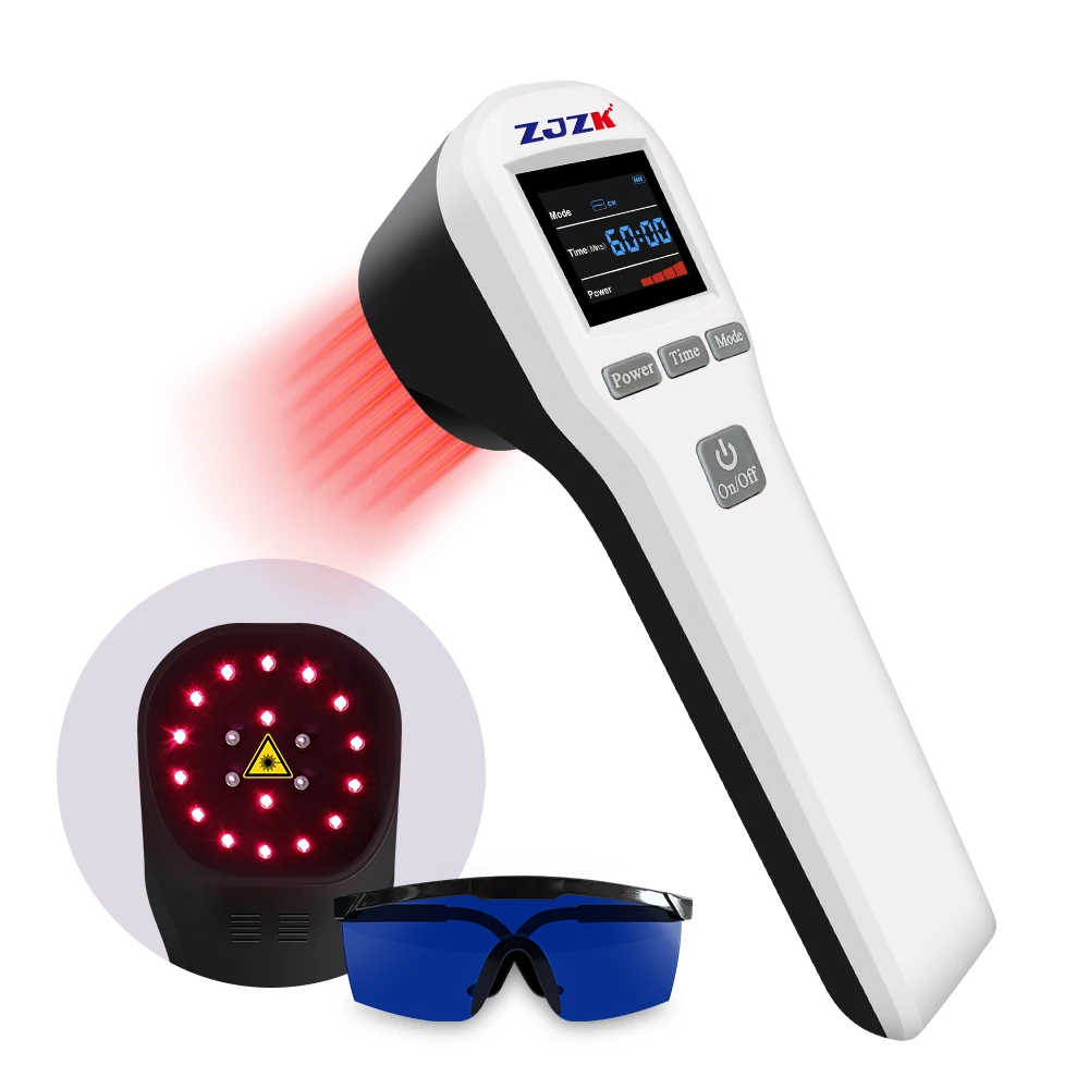 

ZJZK 650nm 808nm LLLT Cold Laser Therapy Device for Pet Dog Joint Body Pain Relief Arthritis Red Light Physiotherapy Equipment