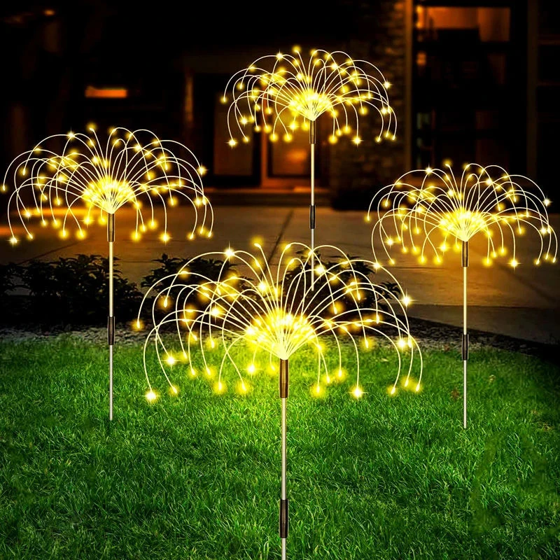 

Solar Firework Fairy Light 8 Modes Outdoor Garden Decor Pathway Lights Waterproof Yard Lawn Patio Landscape Decor Light