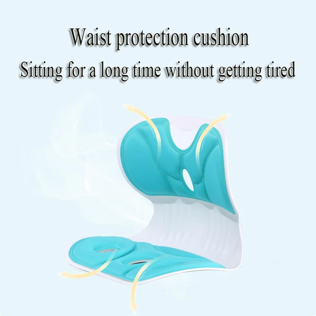 Chaise de coussin de siège pour adultes et enfants, soutien de la taille, chaise de protection de la colonne vertébrale, position assise longue, pas THbf 5