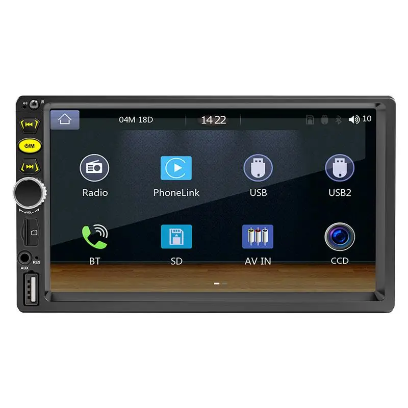 

Car Stereo Media Receiver Car Radio Audio Receiver 7 Inch Touch Screen Multimedia MP5 Player Head Unit Support FM AM Reversing