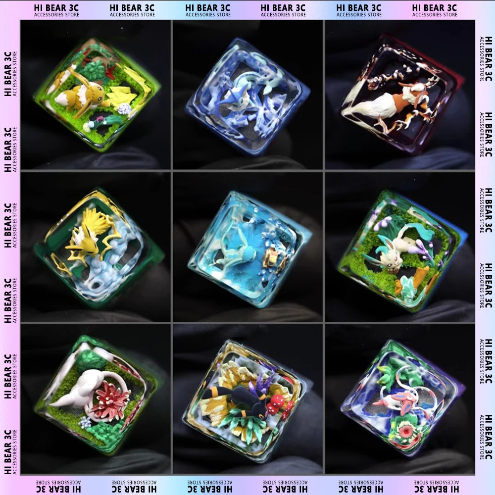 

DZ Customize Resin Keycaps Light Transmission Translucent Hand-Made Keycap Anime Elves Custom Keycap For Keyboard Keycaps Set